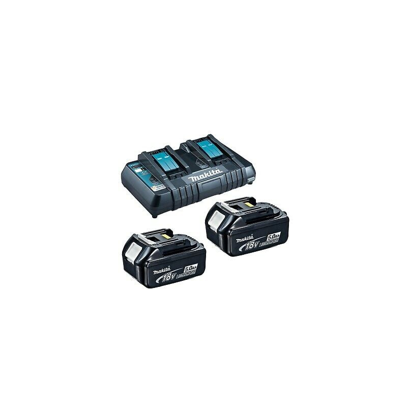 Kit caricabatteria + batterie makita power source kit 18v 6ah 199484-8