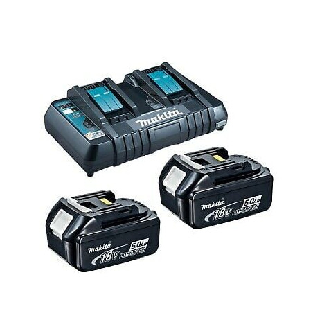 Kit caricabatteria + batterie makita power source kit 18v 6ah 199484-8