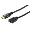 Cavo hdmi techly high speed con ethernet 4k 60hz m/f 1,0 m