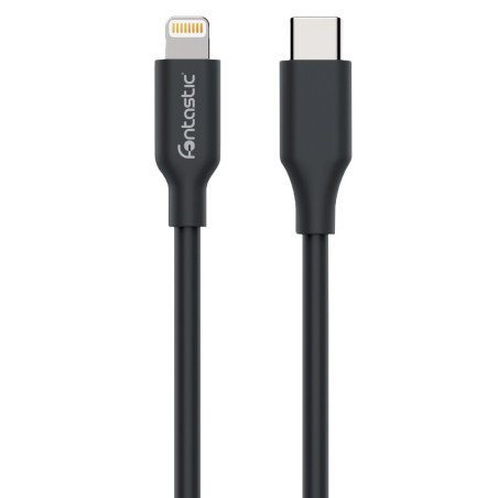 Cavo fontastic usb-c a lightning 1.2m nero