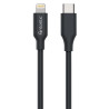 Cavo fontastic usb-c a lightning 1.2m nero