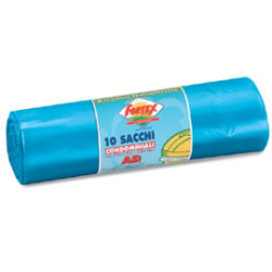 Sacchi immondizia fortex 70x110cm 120 lt hd azzurro 10 pz [2006azzurro]