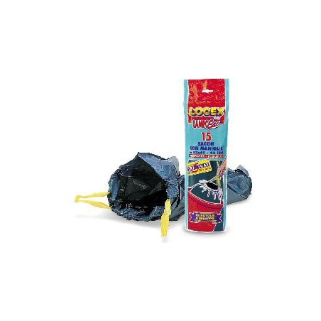Sacchi immondizia logex 53x65 43 lt con maniglie 15 pz [632da]