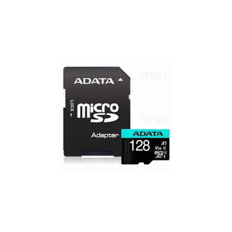 128gb scheda microsdxc adata premierpro uhs1 u3 v30 a2 + adattatore