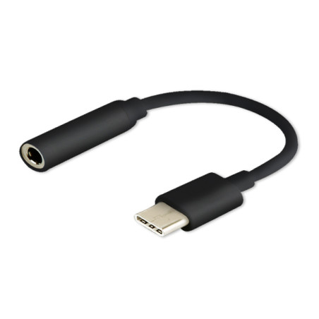 Adattatore audio savio ak-35/b usb-c mini jack 3.5mm nero