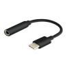 Adattatore audio savio ak-35/b usb-c mini jack 3.5mm nero