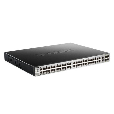Switch d-link gestito l3 gigabit ethernet (10/100/1000) nero,