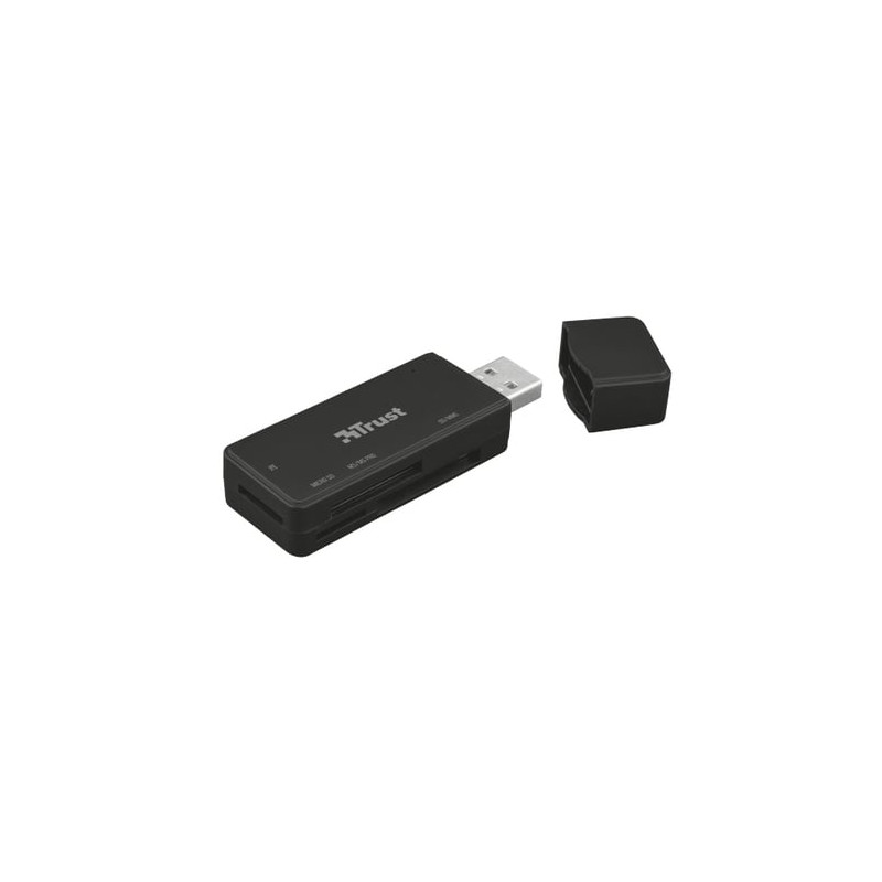 Card reader esterno usb 2.0 trust nanga usb 3.1 nero [21935]