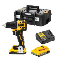 Trapano dewalt con batteria al litio dcd708d2t-qw 18v, 2 ah [dcd708d2t-qw]