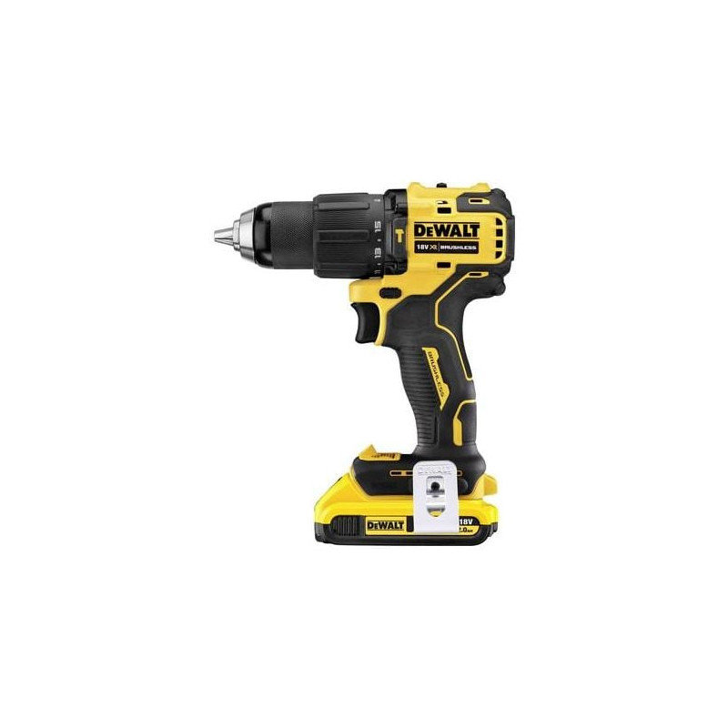 Avvitatore a percussione dewalt con batteria al litio 18v [dcd709d2t-qw]