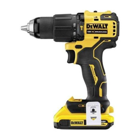 Avvitatore a percussione dewalt con batteria al litio 18v [dcd709d2t-qw]