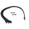 Cavo splitter alphacool a y rgb da 4 pin a 3x 4 pin 30cm nero [18538]