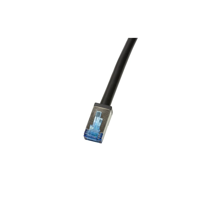 Cavo di rete path logilink outdoor cat.6a s/ftp pvc+pe, 50m nero