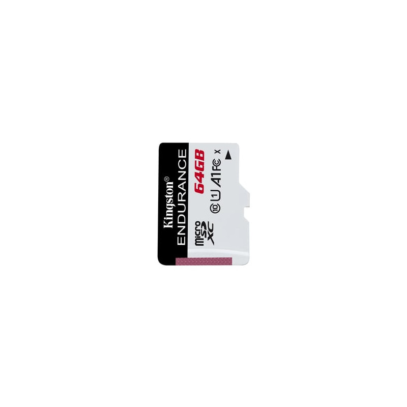 64gb scheda microsd kingston high endurance uhs-i u1 kin [sdce/64gb]