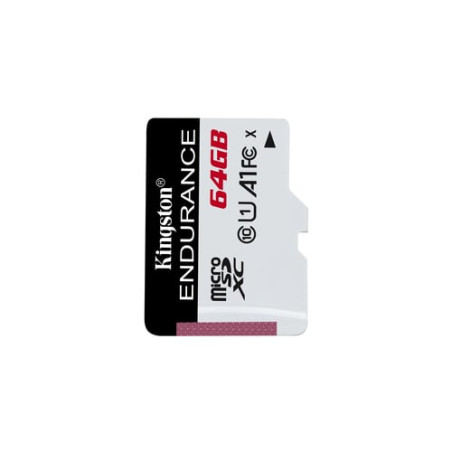64gb scheda microsd kingston high endurance uhs-i u1 kin [sdce/64gb]