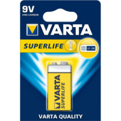 Pile varta zinc 9v superlife - 10 pezzi [azvarub60102022]