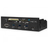 Pannello frontale logilink 5.25'' multifunzione con lettore