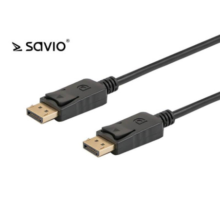 Cavo savio cl-136 displayport m - displayport m v.1.2 4k