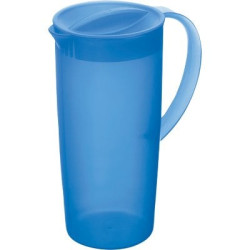 Caraffa rotho 1,2lt in polipropilene con coperchio blu [f707058]