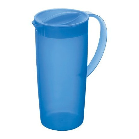 Caraffa rotho 1,2lt in polipropilene con coperchio blu [f707058]
