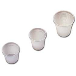 Bicchieri monouso dopla 80 cc bianco da caffe 100 pz [02063]