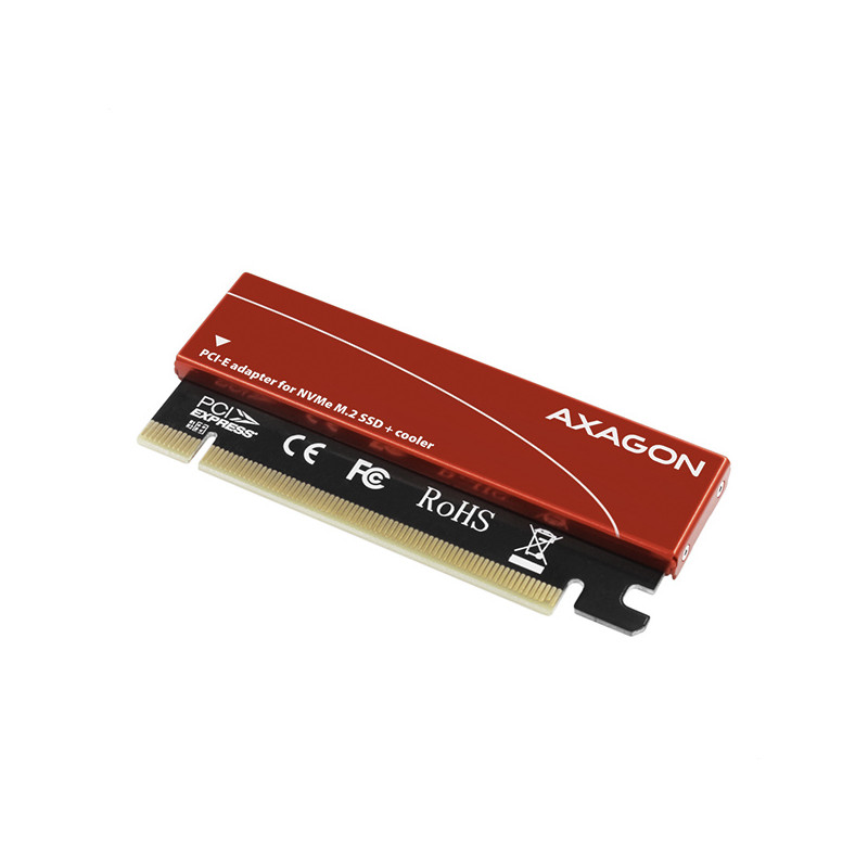 Adattatore axagon pci-e 3.0 16x - m.2 ssd nvme. upto 80mm