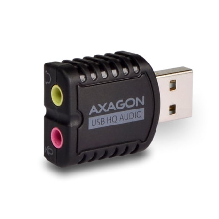 Adattatore axagon usb2.0 stereo hq audio nero [ada-17]