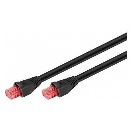 Cavo di rete goobay cat6 outdoor-patch. u/utp 75m nero [55439]