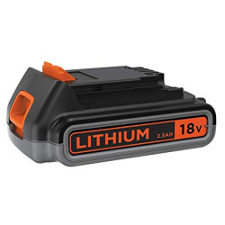 Batteria black & decker bl2518-xj 18v 2.5ah nero/arancio