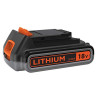 Batteria black & decker bl2518-xj 18v 2.5ah nero/arancio