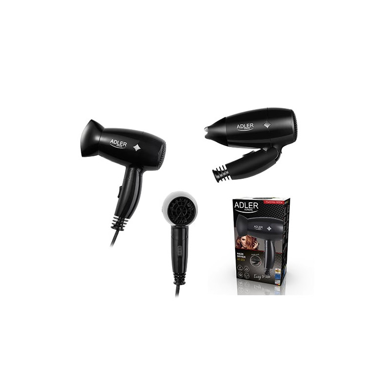 Asciugacapelli adler ad 2251 (1400w nero) [ad 2251]