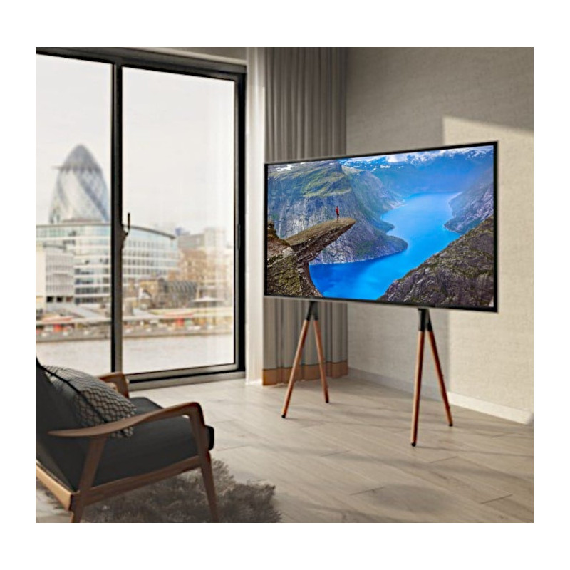 Supporto tv a pavimento techly per 49-70'' stile cavalletto