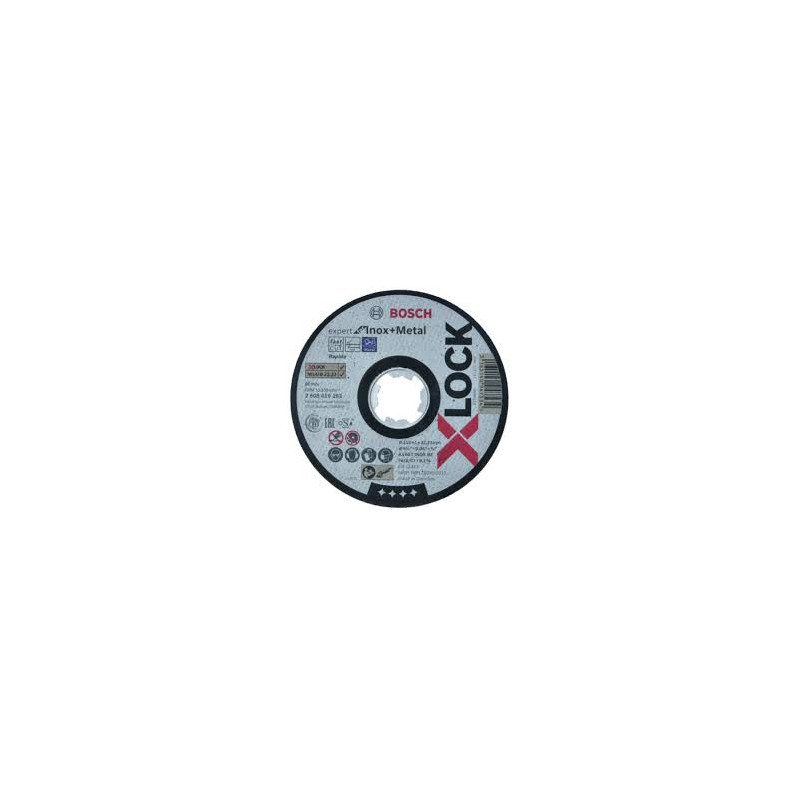 Disco da taglio bosch x-lock cutting disc inox 115x1mm [2608619263]