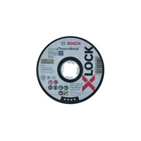 Disco da taglio bosch x-lock cutting disc inox 115x1mm [2608619263]