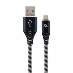 Cavo gembird premium cotton braided micro-usb charging and data