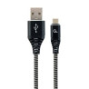 Cavo gembird premium cotton braided micro-usb charging and data