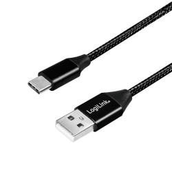Cavo logilink usb 2.0 cable usb-a male a usb-c male, 1m [cu0140]
