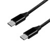 Cavo logilink usb 2.0 cable, usb-c a usb-c, black, 1m [cu0154]