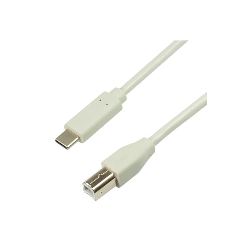 Cavo logilink usb 2.0 connection cable, usb-c male a usb-b