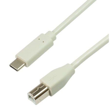 Cavo logilink usb 2.0 connection cable, usb-c male a usb-b