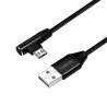 Cavo logilink usb 2.0 a micro-usb (angolato 90gradi) male, 1m