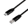 Cavo logilink usb-a 2.0 usb-a male a usb-c male, black,