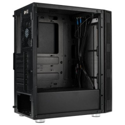 Case kolink nimbus rgb midi-tower, tempered glass nero