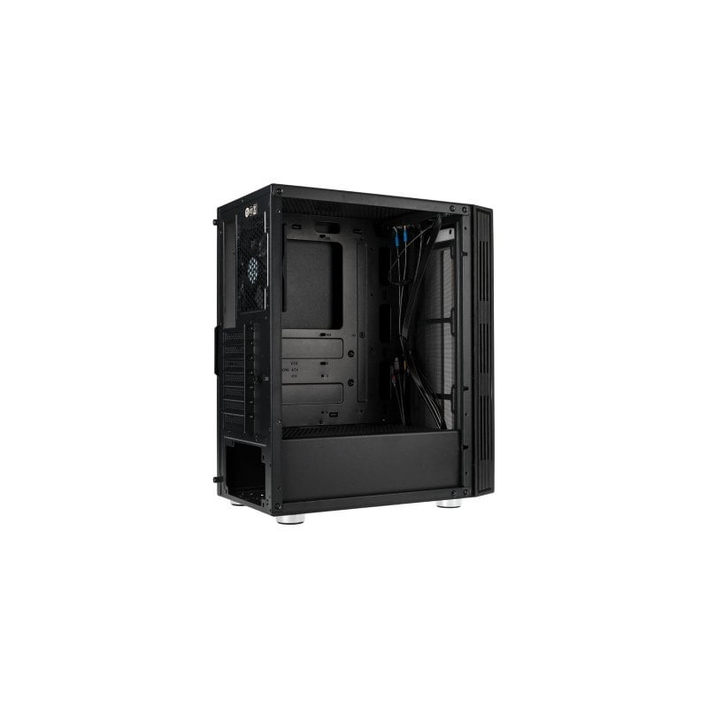 Case kolink nimbus rgb midi-tower, tempered glass nero