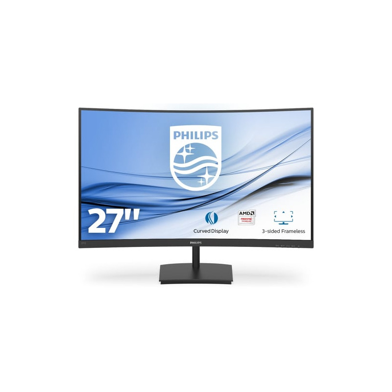Monitor led 27" philips e line 271e1sca full hd 1920x1080p 4ms