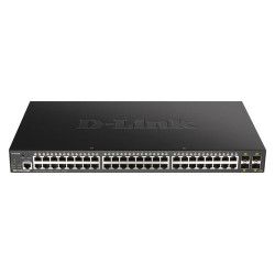 Switch d-link 48-porte managed poe+ gigabit nero [dgs-1250-52xmp]