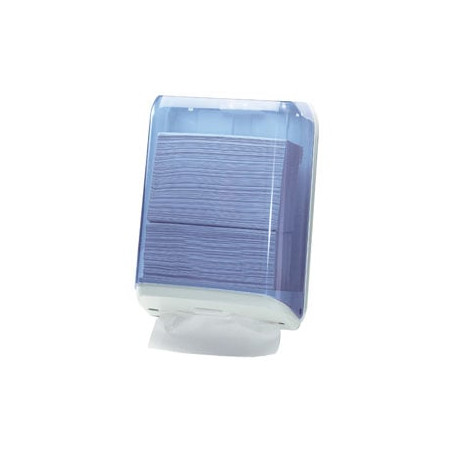 Dispenser asciugamani piegati trasparente/bianco mar plast [a59310]