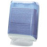 Dispenser asciugamani piegati trasparente/bianco mar plast [a59310]