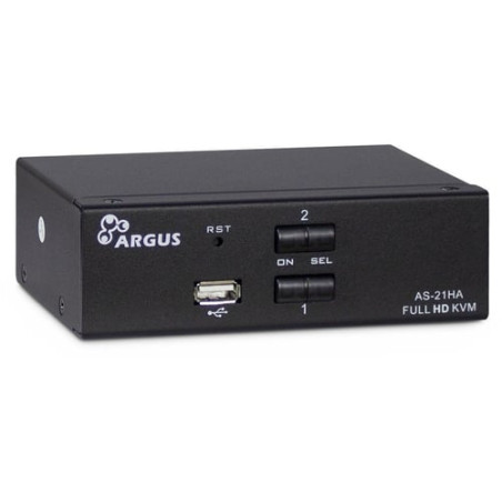 Switch kvm intertech ipc as-21ha hdmi nero [88887241]