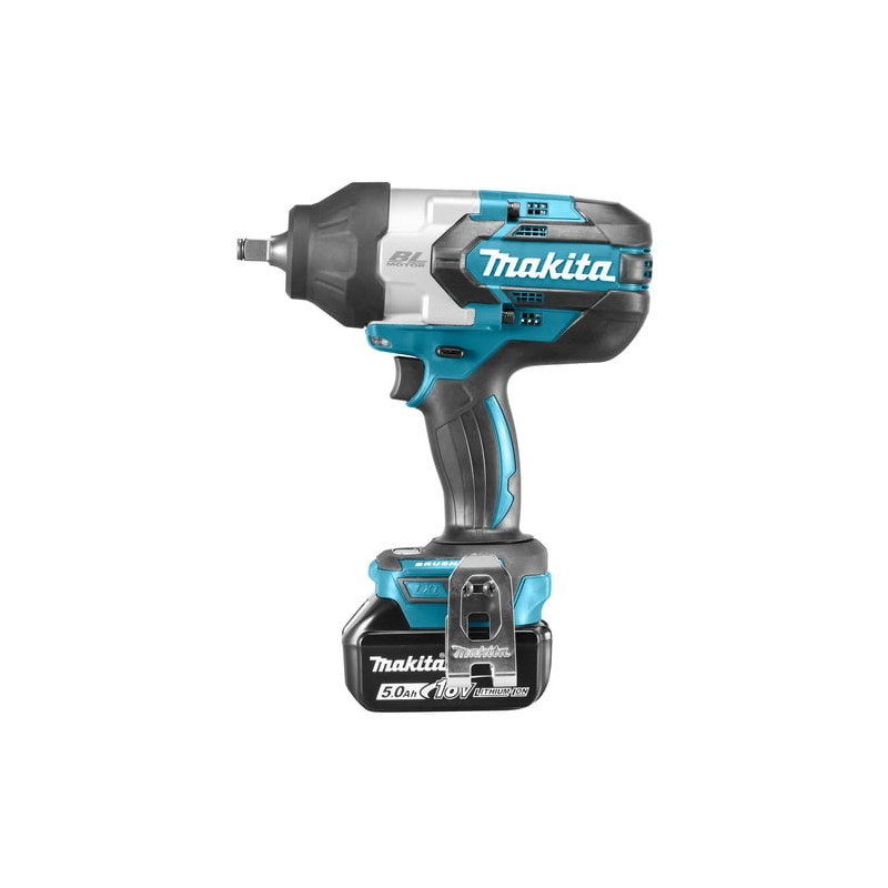 Avvitatore makita dtw1002rtj a impulsi con 2 batterie 18v blu/nero